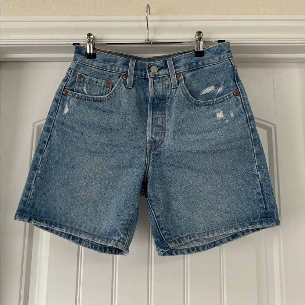 Levi's 501 Light Blue Jean Shorts